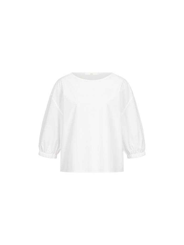 3/4 Arm Bluse aus Bio-Baumwolle - white